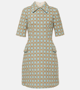 Emilia Wickstead Els checked boucl√É¬© minidress