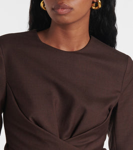 Emilia Wickstead Elta wool midi dress