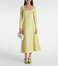 Emilia Wickstead Fara cotton-blend tweed midi dress