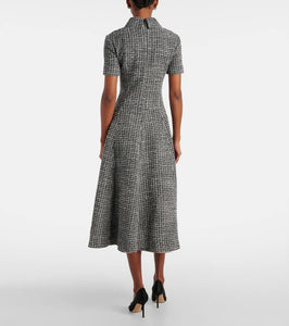 Emilia Wickstead Jody boucl√É¬© tweed cockail dress