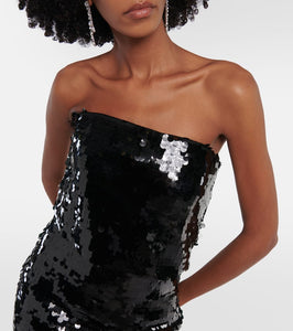 Emilia Wickstead Josiah strapless sequin gown