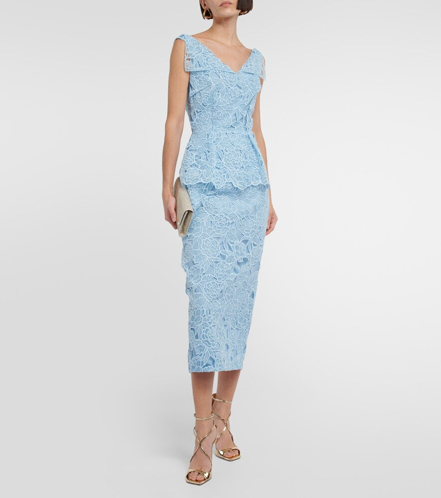 Emilia Wickstead Maesa lace midi dress