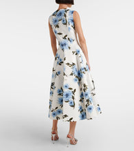 Emilia Wickstead Mara floral taffeta faille midi dress