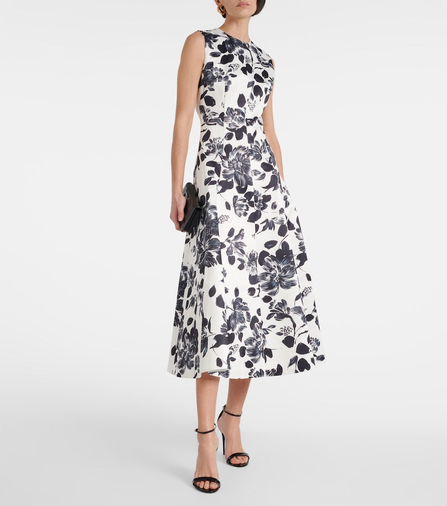 Emilia Wickstead Mara floral twill midi dress