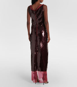 Emilia Wickstead Nehemia sequined layered gown
