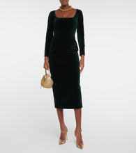 Emilia Wickstead Nyla cotton velvet midi dress