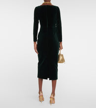 Emilia Wickstead Nyla cotton velvet midi dress