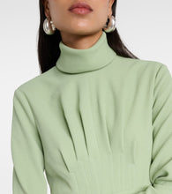 Emilia Wickstead Oakley pleated crêpe midi dress