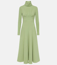Emilia Wickstead Oakley pleated crêpe midi dress