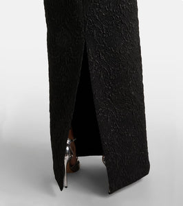 Emilia Wickstead Sima off-shoulder seersucker cloqu√É¬© gown