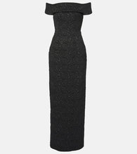 Emilia Wickstead Sima off-shoulder seersucker cloqu√É¬© gown