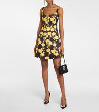 Emilia Wickstead Talia floral taffeta faille minidress
