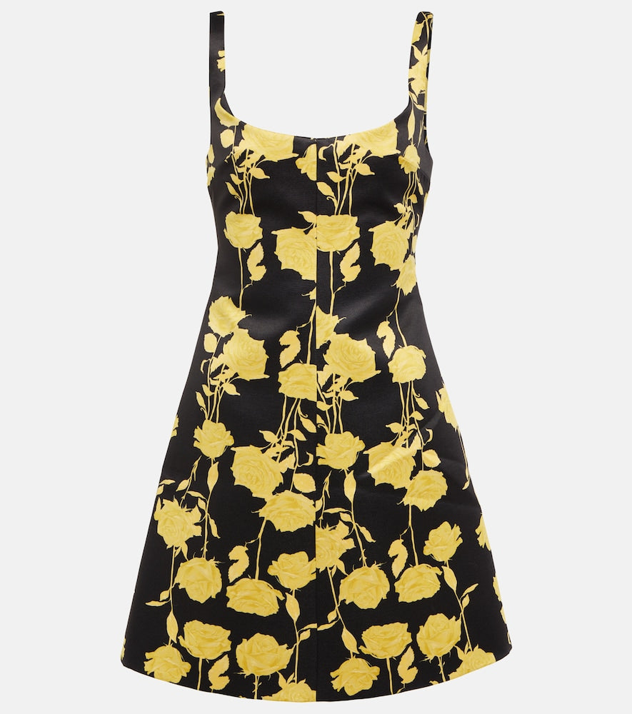 Emilia Wickstead Talia floral taffeta faille minidress. Emilia Wickstead Talia 花卉塔夫绸迷你连衣裙