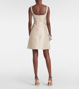Emilia Wickstead Tibby jacquard tweed minidress