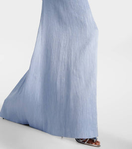 Emilia Wickstead Uriela plisse√å¬Å satin gown