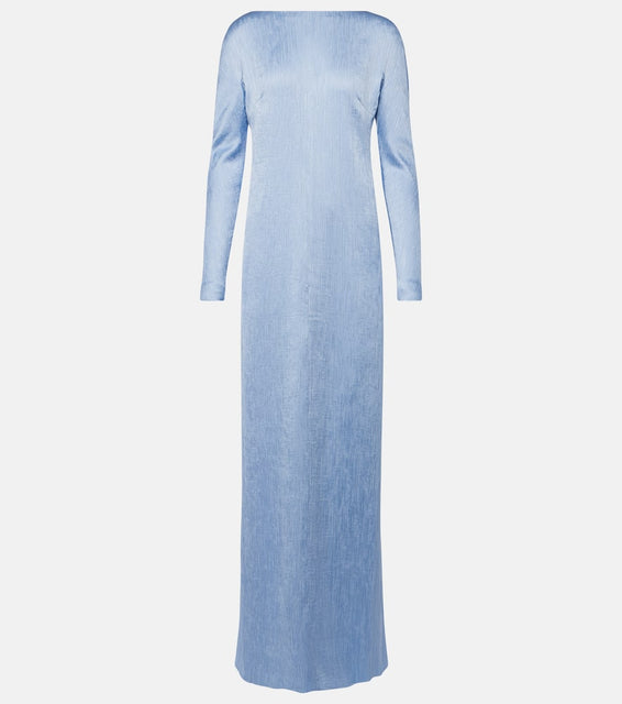 Emilia Wickstead Uriela plisse√å¬Å satin gown