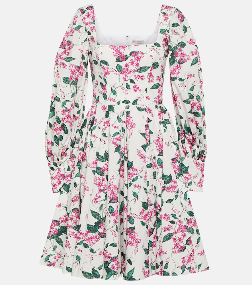Emilia Wickstead Yasmina floral cotton minidress. Emilia Wickstead Yasmina 印花棉质迷你连衣裙
