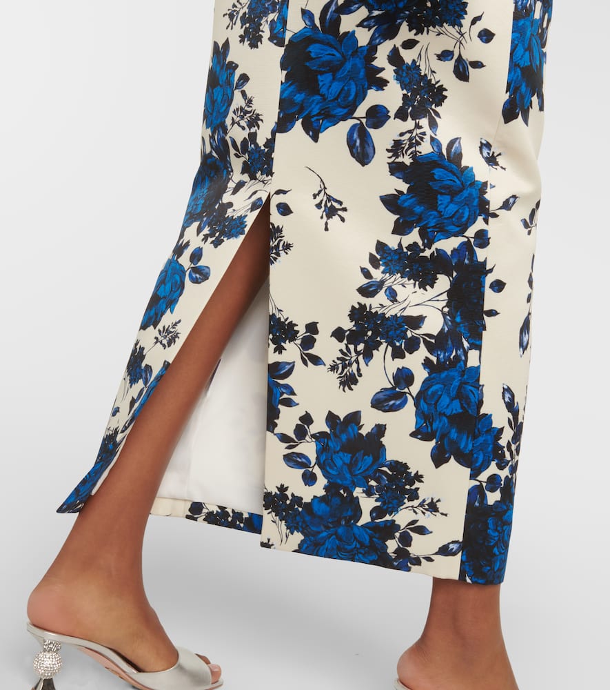 Emilia Wickstead Yulie floral taffeta midi dress