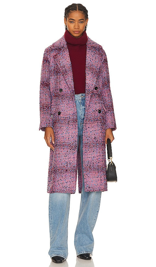Ena Pelly Neve Wool Coat in Purple - Manteau en laine Ena Pelly Neve en violet - Ena Pelly Neve 紫色羊毛大衣 - Ena Pelly Neve Wollmantel in Lila - Ena Pelly 니브 울 코트 - Cappotto in lana Ena Pelly Neve in viola