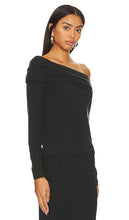 Enza Costa Cashmere One-shoulder Top in Charcoal