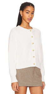 Enza Costa Chunky Cardigan in White