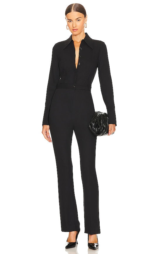 Equipment Christina Jumpsuit in Black - Équipement Combinaison Christina en noir - 装备 Christina 黑色连身裤 - Ausstattung Christina Overall in Schwarz - Equipment 크리스티나 점프수트 블랙 색상 - Tuta Equipment Christina in nero