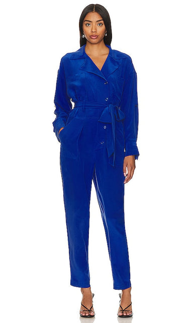 Equipment Fernande Jumpsuit in Royal - Équipement Combinaison Fernande en Royal - 装备 Fernande 皇家连衣裤 - Ausrüstung Fernande Jumpsuit in Royal - Equipment Fernande 점프수트 - Attrezzatura Tuta Fernande in Royal