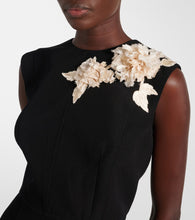 Erdem Asymmetric wool midi dress