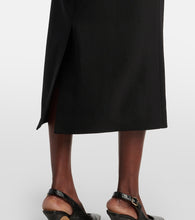 Erdem Asymmetric wool midi dress