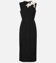 Erdem Asymmetric wool midi dress. Erdem 不对称羊毛中长连衣裙