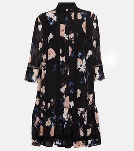 Erdem Bertram floral-printed silk minidress