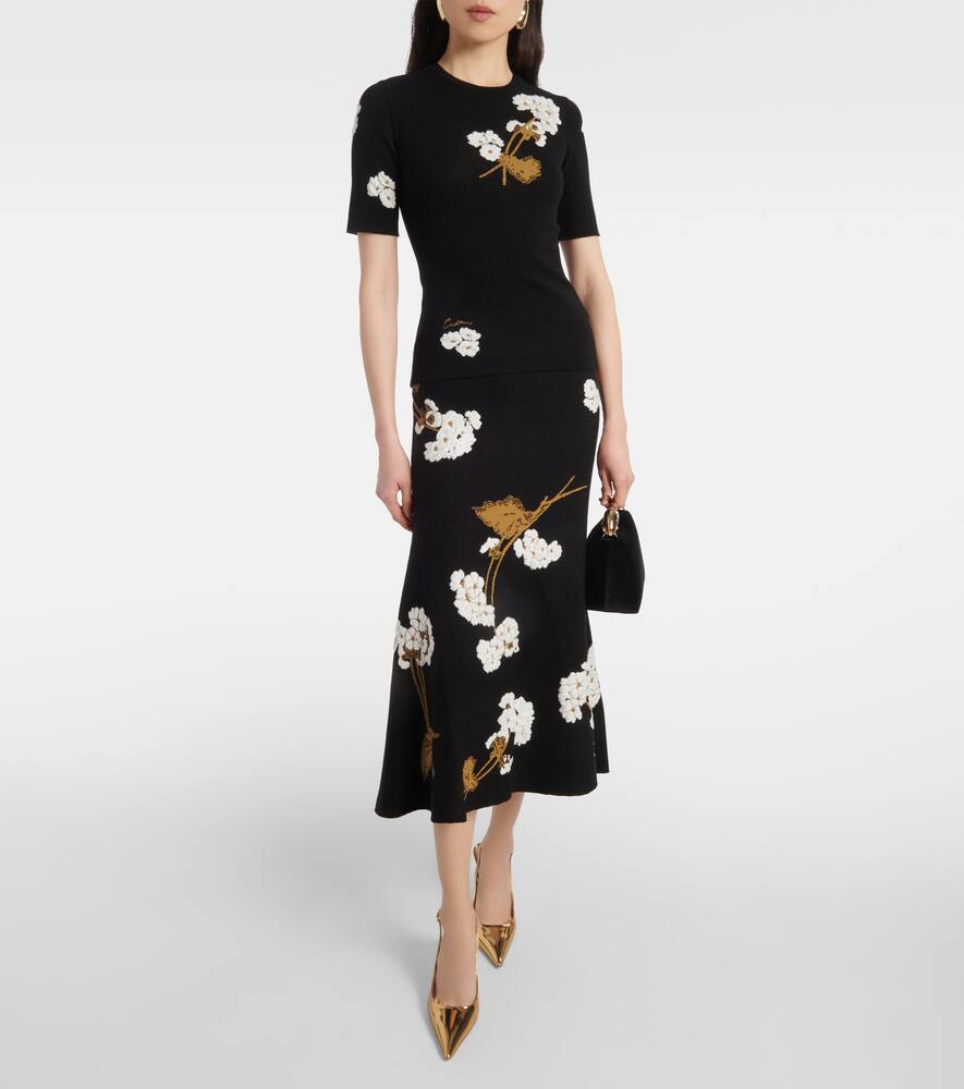 Erdem Bloom Mini velvet tote bag