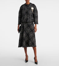 Erdem Cotton-blend tweed midi dress
