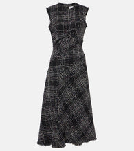 Erdem Cotton-blend tweed midi dress