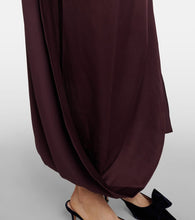 Erdem Draped satin midi dress
