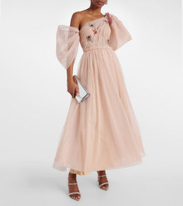 Erdem Embellished tulle maxi dress