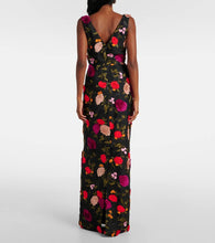 Erdem Embroidered jacquard gown