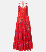 Erdem Floral cotton-blend midi dress. Erdem 花卉图案棉混纺中长连衣裙