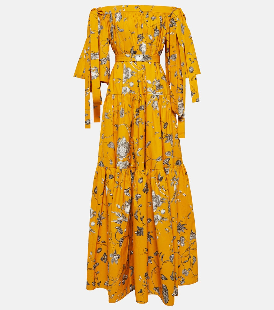 Erdem Floral cotton maxi dress. Erdem 花卉图案棉质长裙