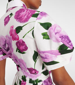 Erdem Floral cotton midi shirt dress