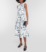 Erdem Floral cotton poplin midi dress