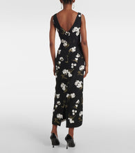 Erdem Floral embellished jacquard cocktail dress