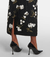 Erdem Floral embellished jacquard cocktail dress