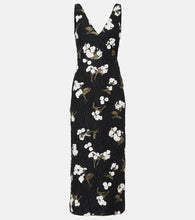 Erdem Floral embellished jacquard cocktail dress