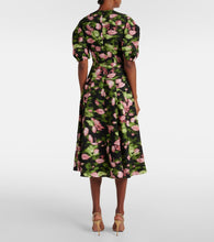 Erdem Floral matelass√É¬© midi dress