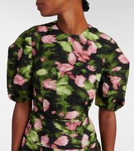 Erdem Floral matelass√É¬© midi dress