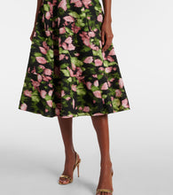 Erdem Floral matelass√É¬© midi dress