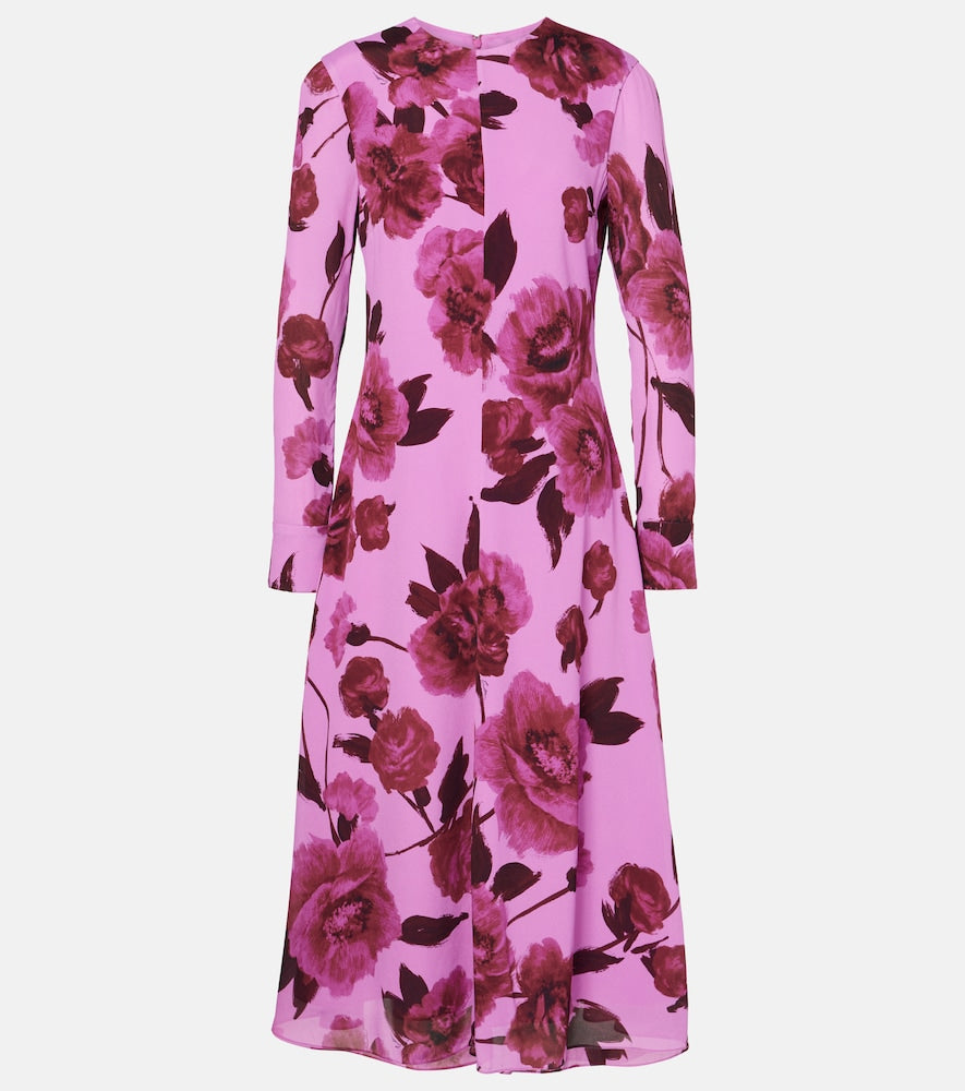 Erdem Floral  midi dress. Erdem 花卉图案中长连衣裙