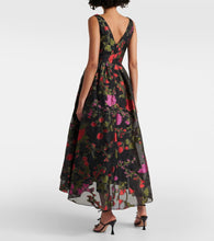 Erdem Floral organza midi dress