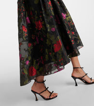 Erdem Floral organza midi dress